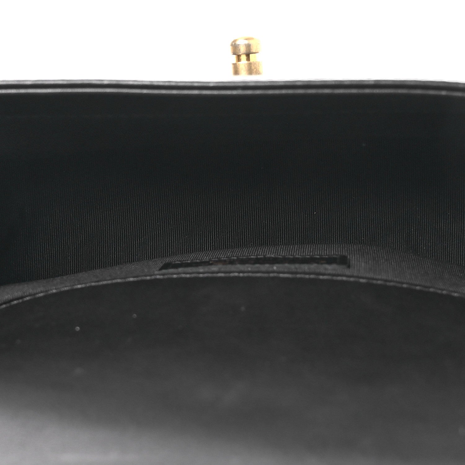 Calfskin Chevron Quilted Medium Boy Flap Black