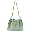 Caviar Quilted Small Chanel 25 Handbag Light Green