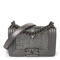 Galuchat Stingray Small Boy Flap Silver