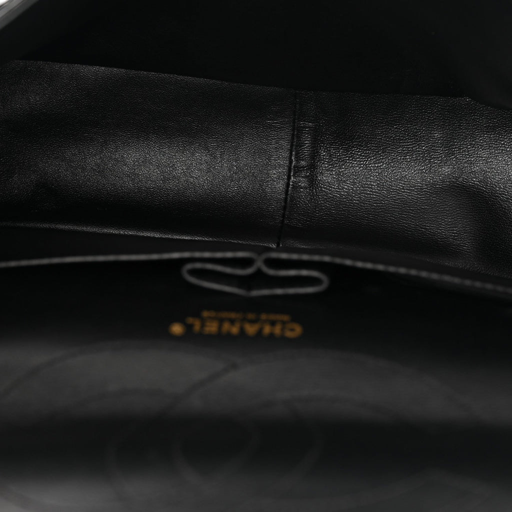 Metallic Aged Calfskin Quilted 2.55 Reissue 227 Flap Black