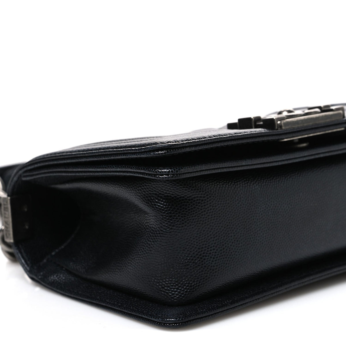 Caviar Quilted Small Boy Flap Black
