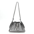 Metallic Caviar Quilted Mini Chanel 25 Handbag Anthracite