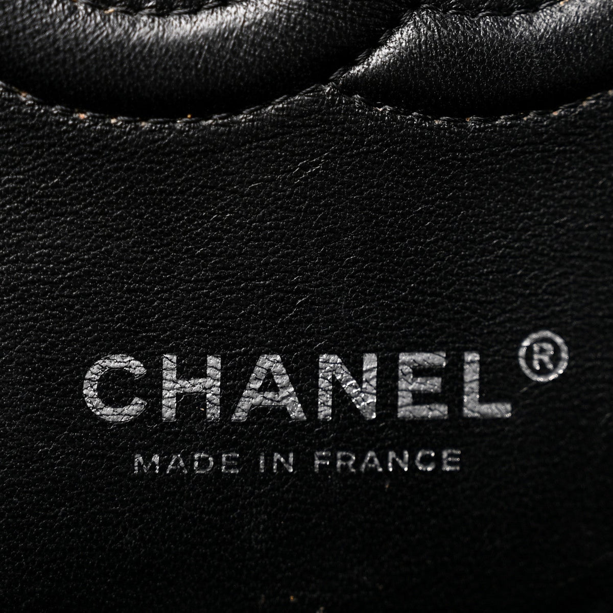 Lambskin Chevron Quilted Medium Double Flap Black