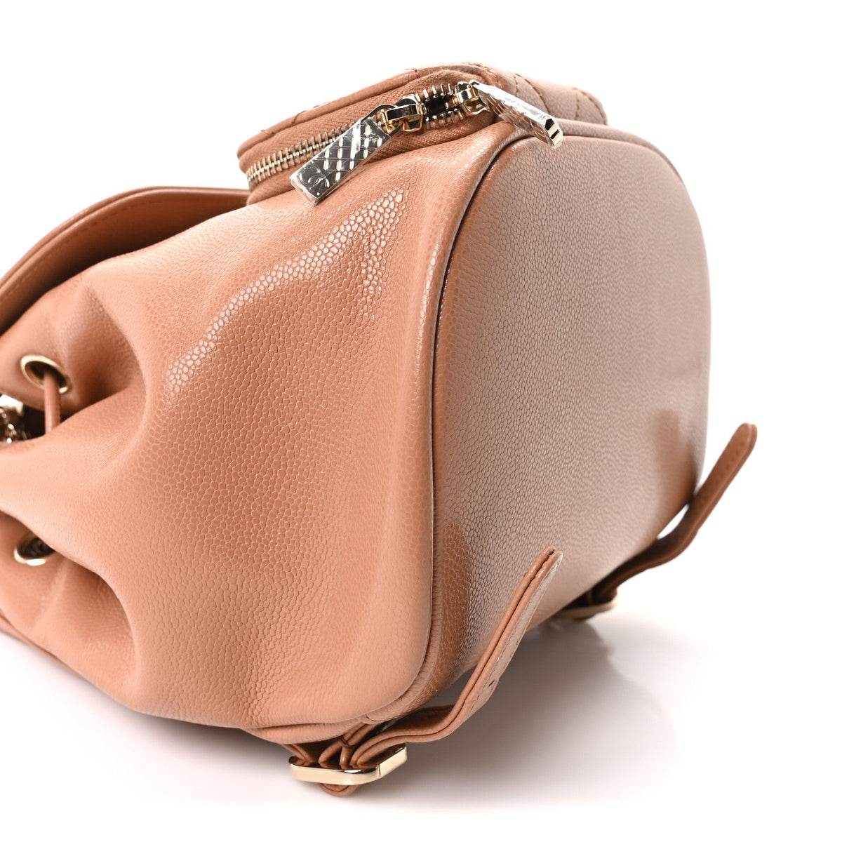Caviar Quilted Mini Business Affinity Backpack Brown
