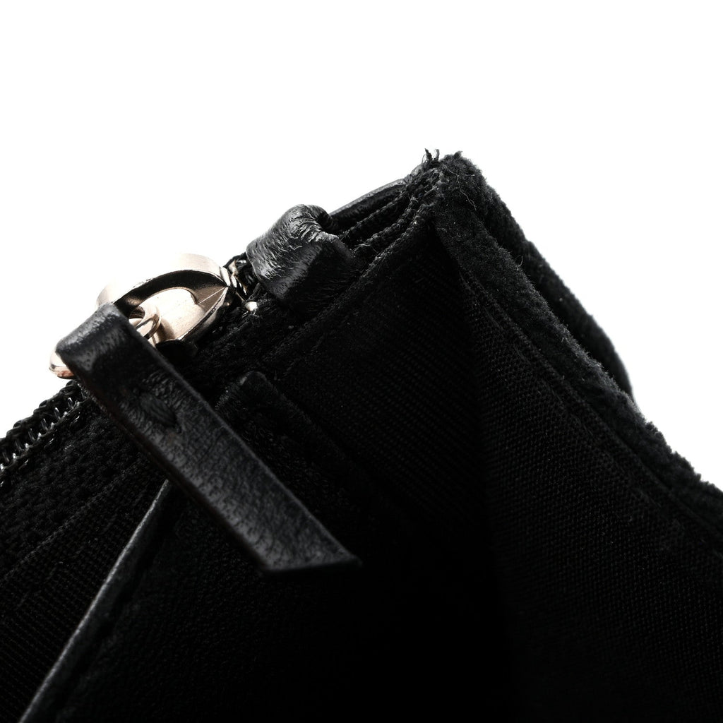 Velvet Mirror Embellished Boy Wallet On Chain WOC Argent