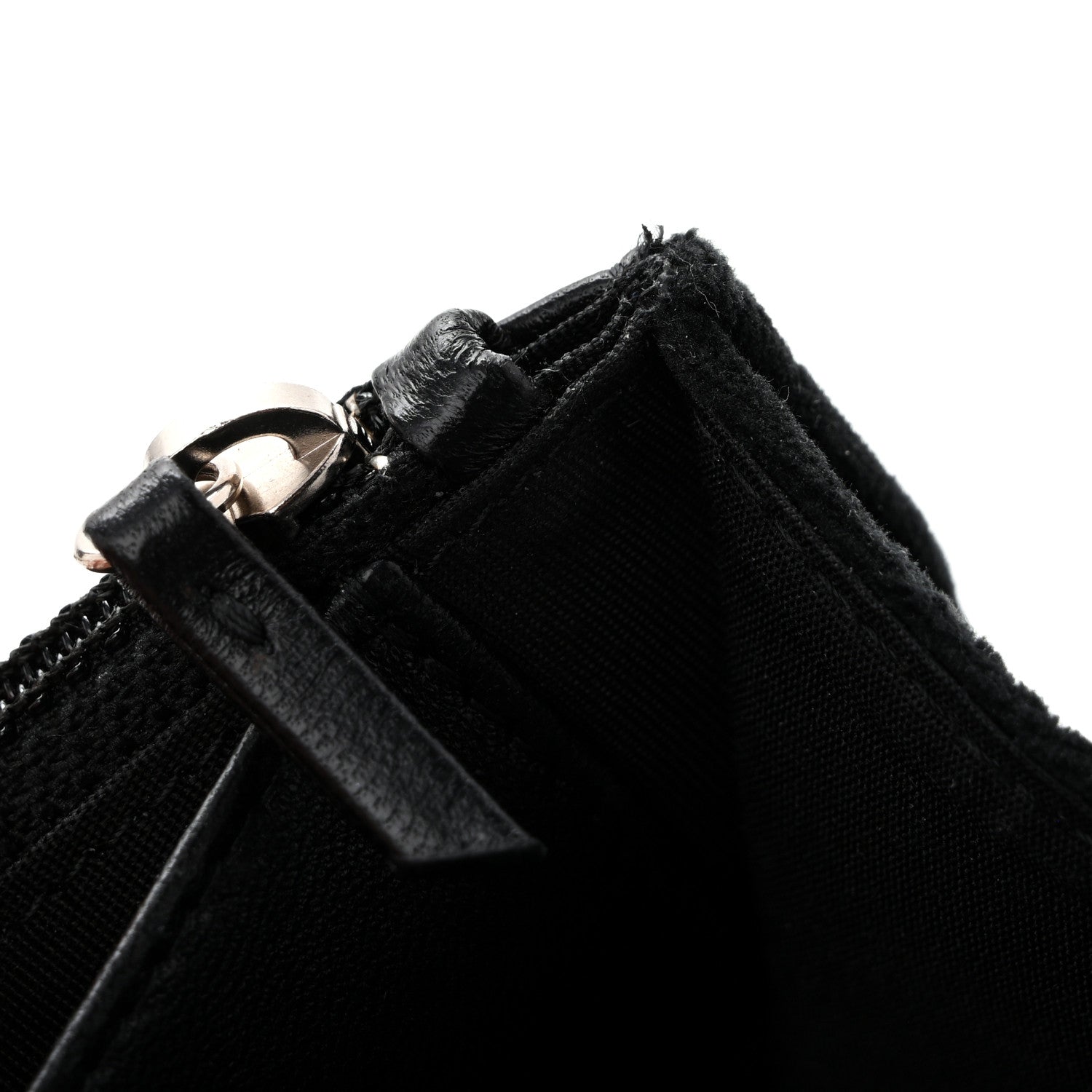 Velvet Mirror Embellished Boy Wallet On Chain WOC Argent