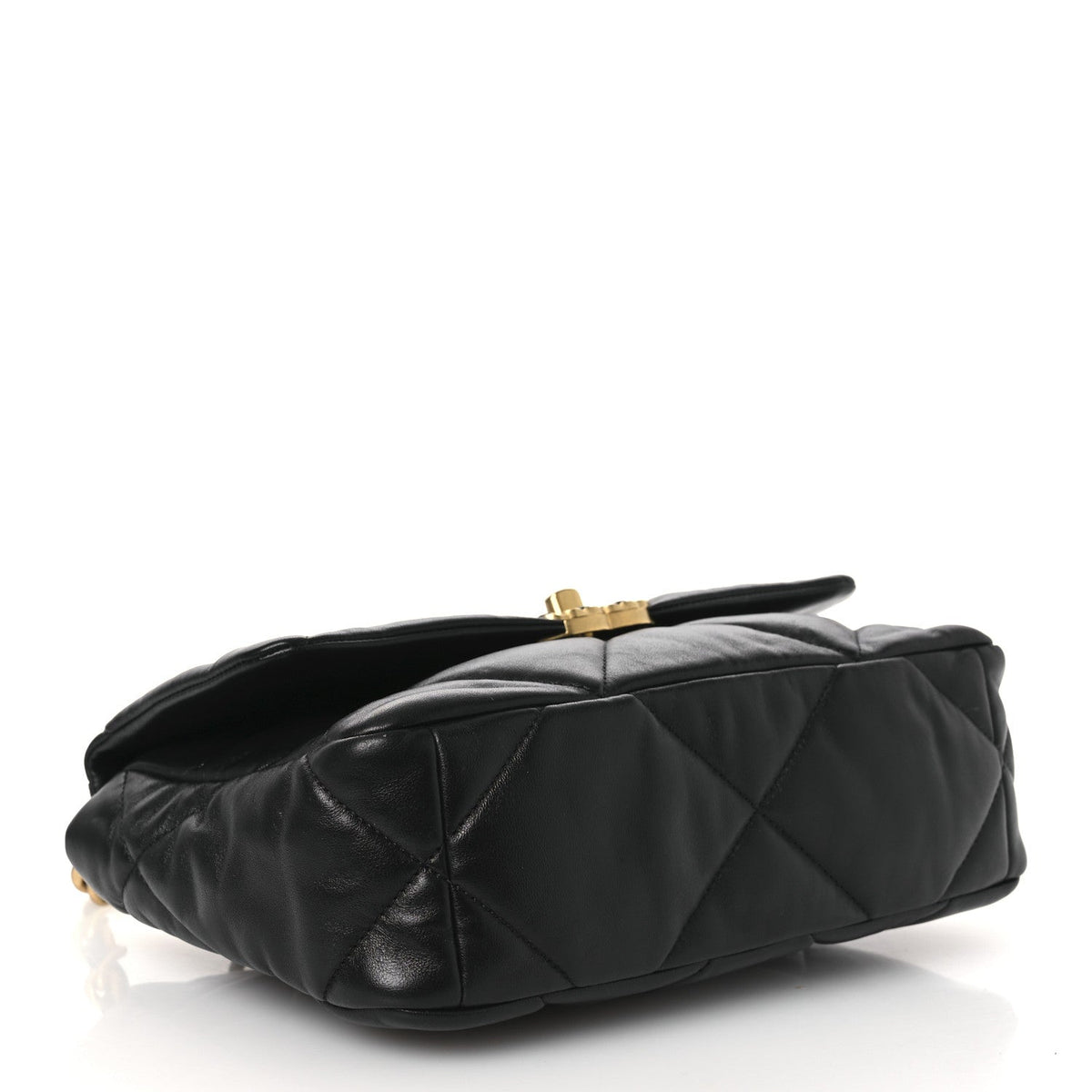 Lambskin Quilted Medium Chanel 19 Flap Black