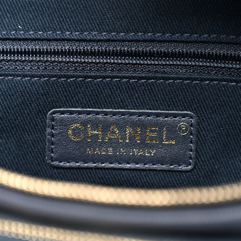 Caviar Quilted Business Affinity Waist Belt Bag Navy
