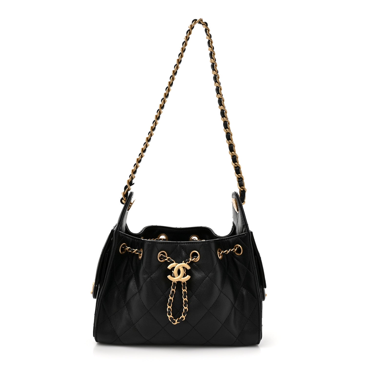 Caviar Quilted Mini Chanel 25 Handbag Black