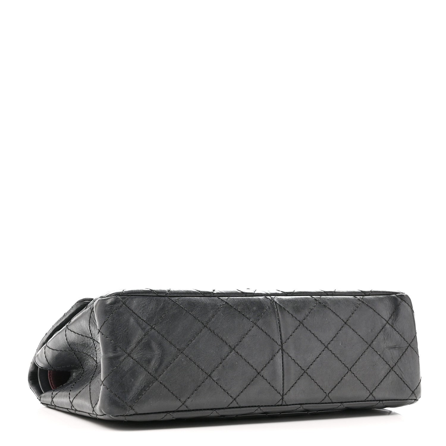 Aged Calfskin Quilted 2.55 Reissue 226 Flap Black