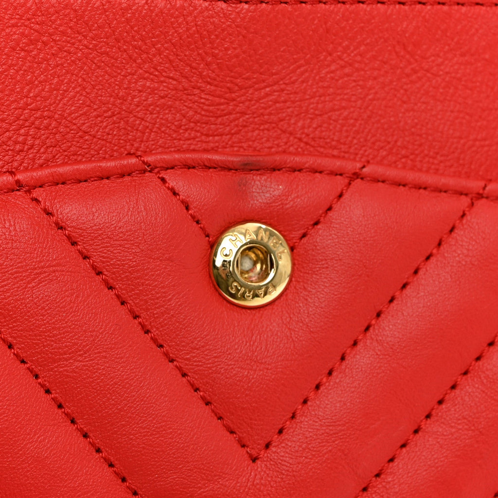 Sheepskin Chevron Quilted 2.55 Reissue 225 Flap Red