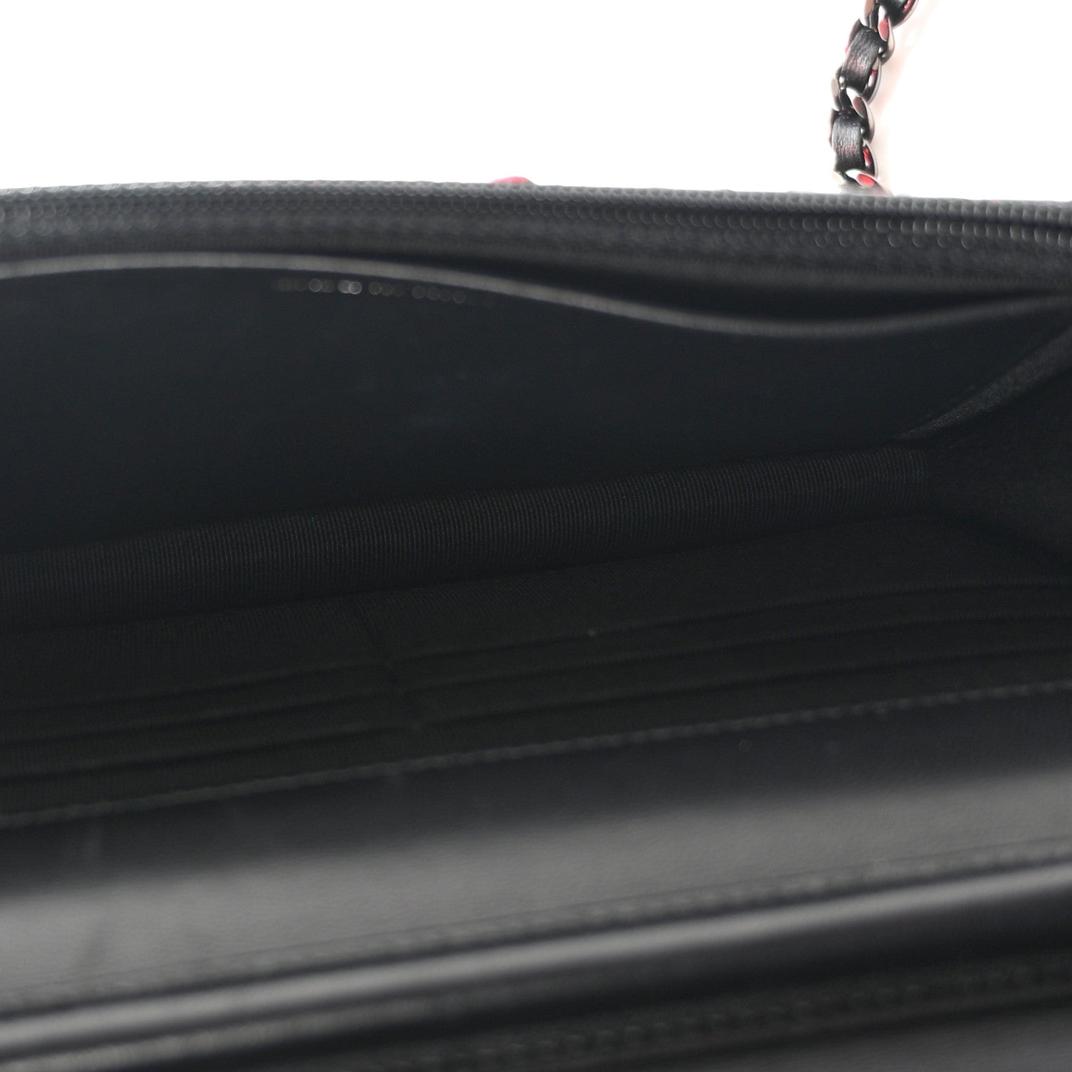 Snakeskin Wallet On Chain WOC Black Red