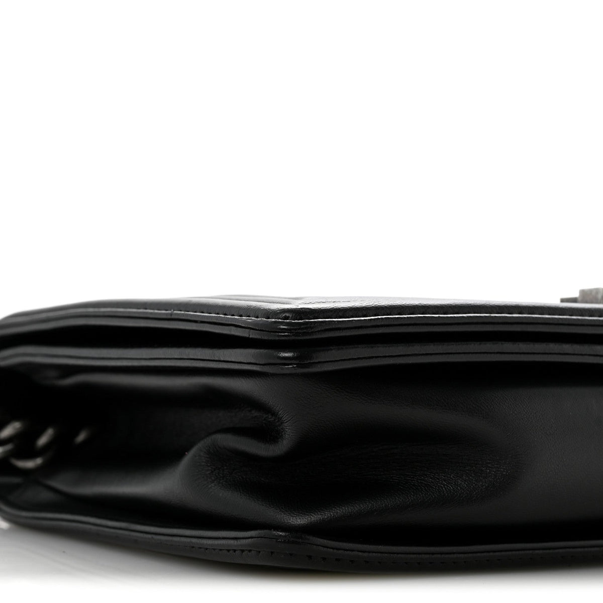 Lambskin Quilted New Medium Boy Flap Black