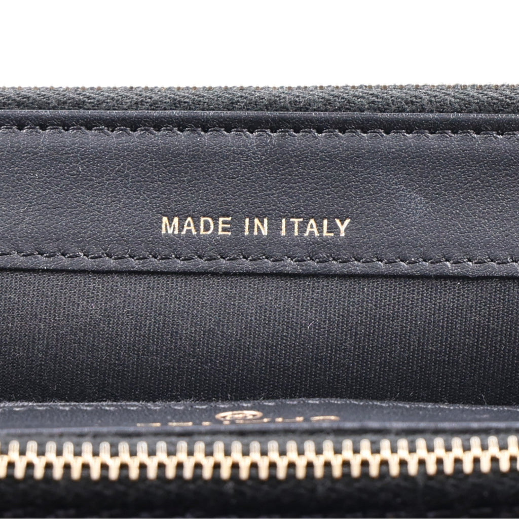 Lurex Straw Small Deauville Clutch With Chain Black