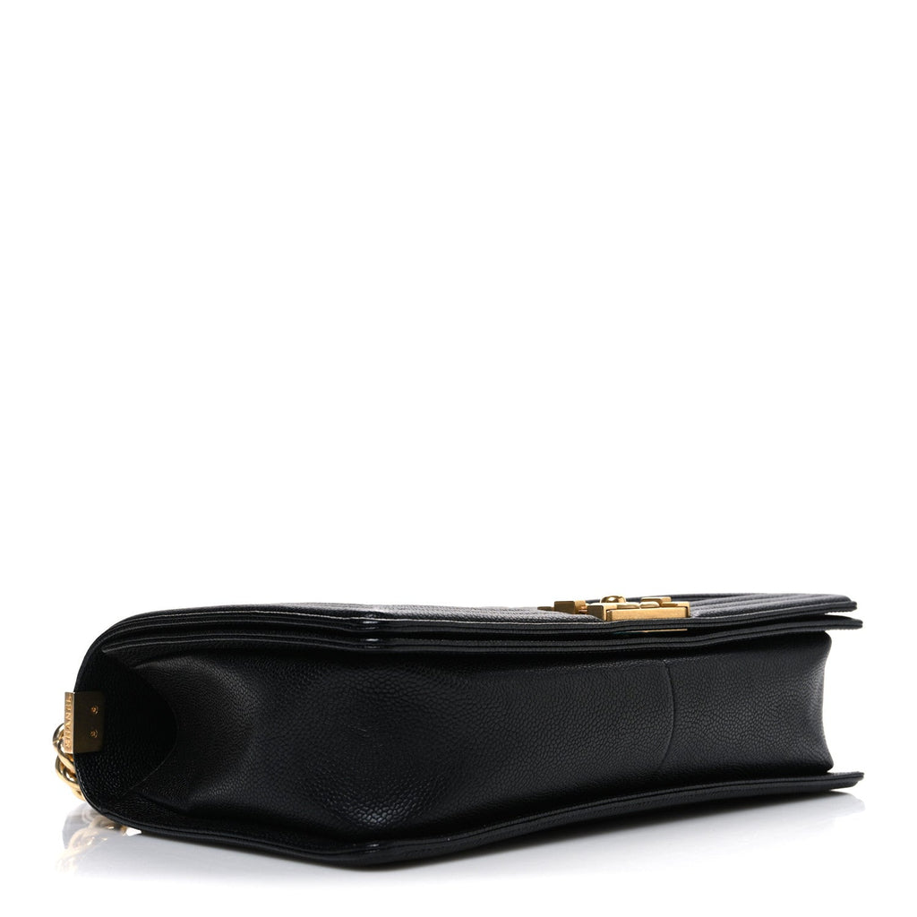 Caviar Quilted New Medium Boy Flap Black