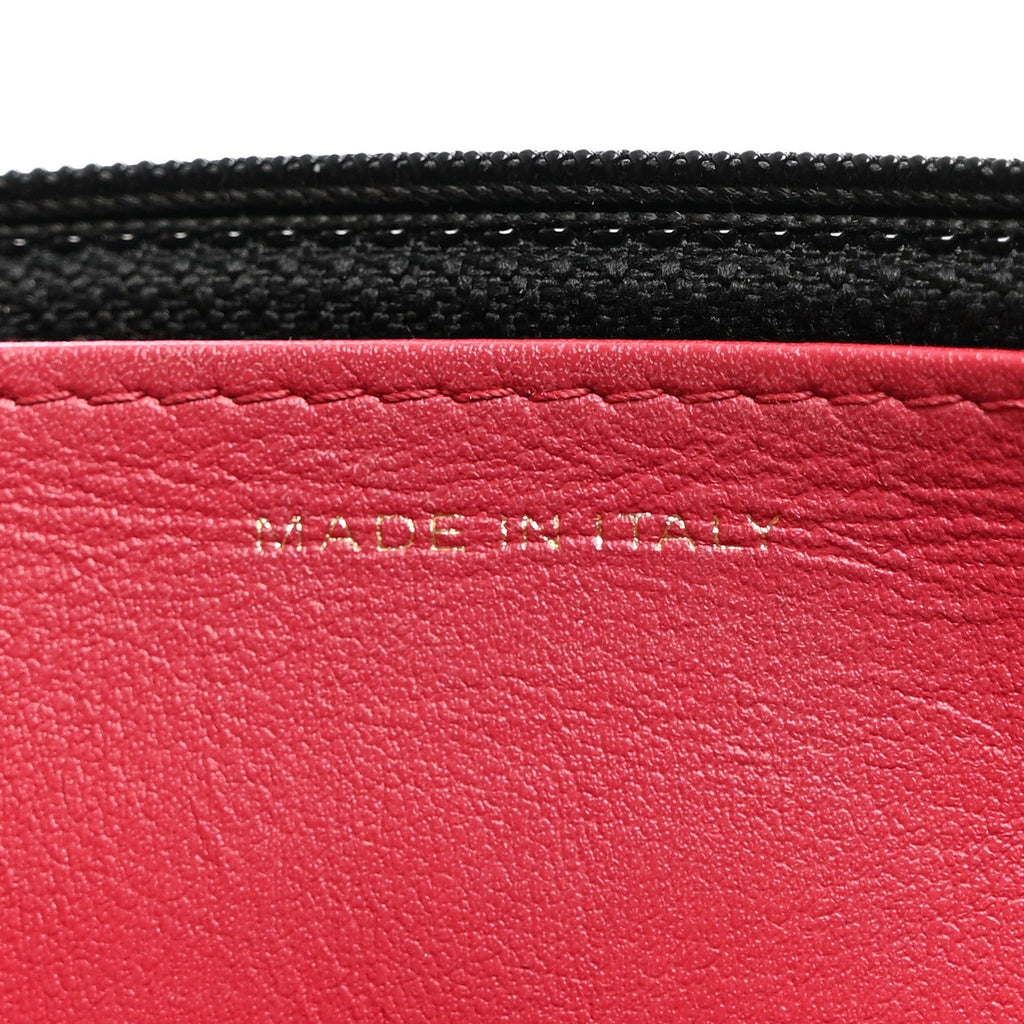 Goatskin Quilted Chanel 19 Wallet On Chain WOC Black