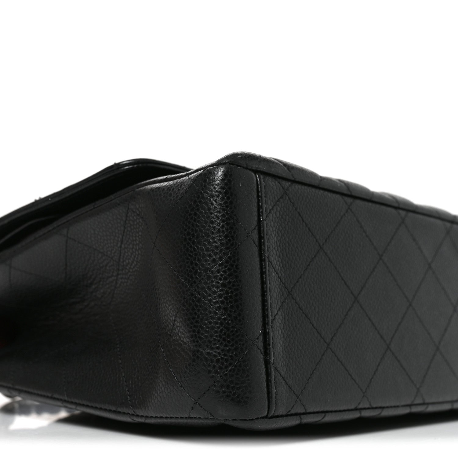 Caviar Quilted Maxi Double Flap Black