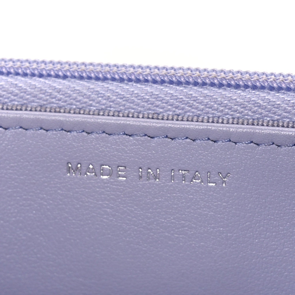 Caviar Quilted Wallet on Chain WOC Light Purple