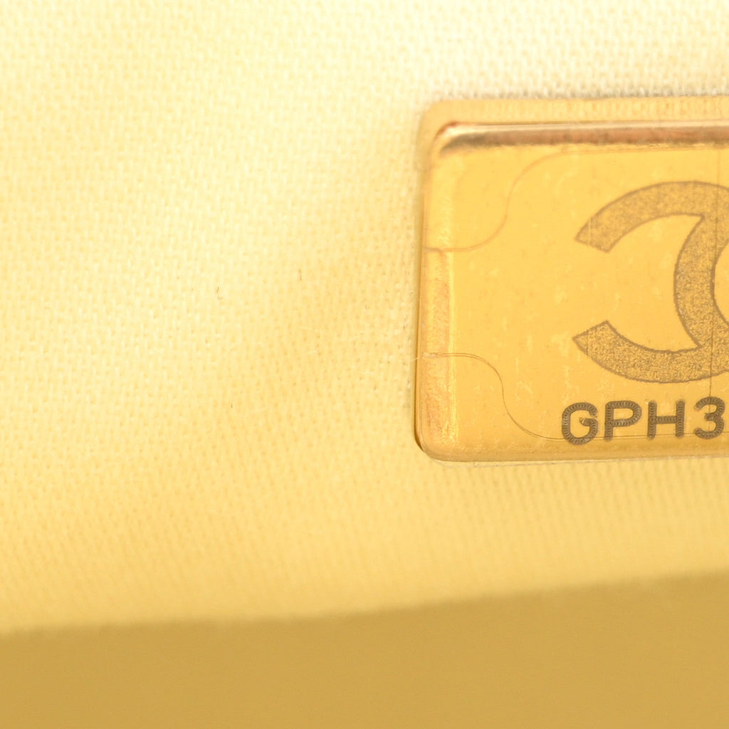 Caviar Quilted Mini Chanel 25 Handbag Light Yellow