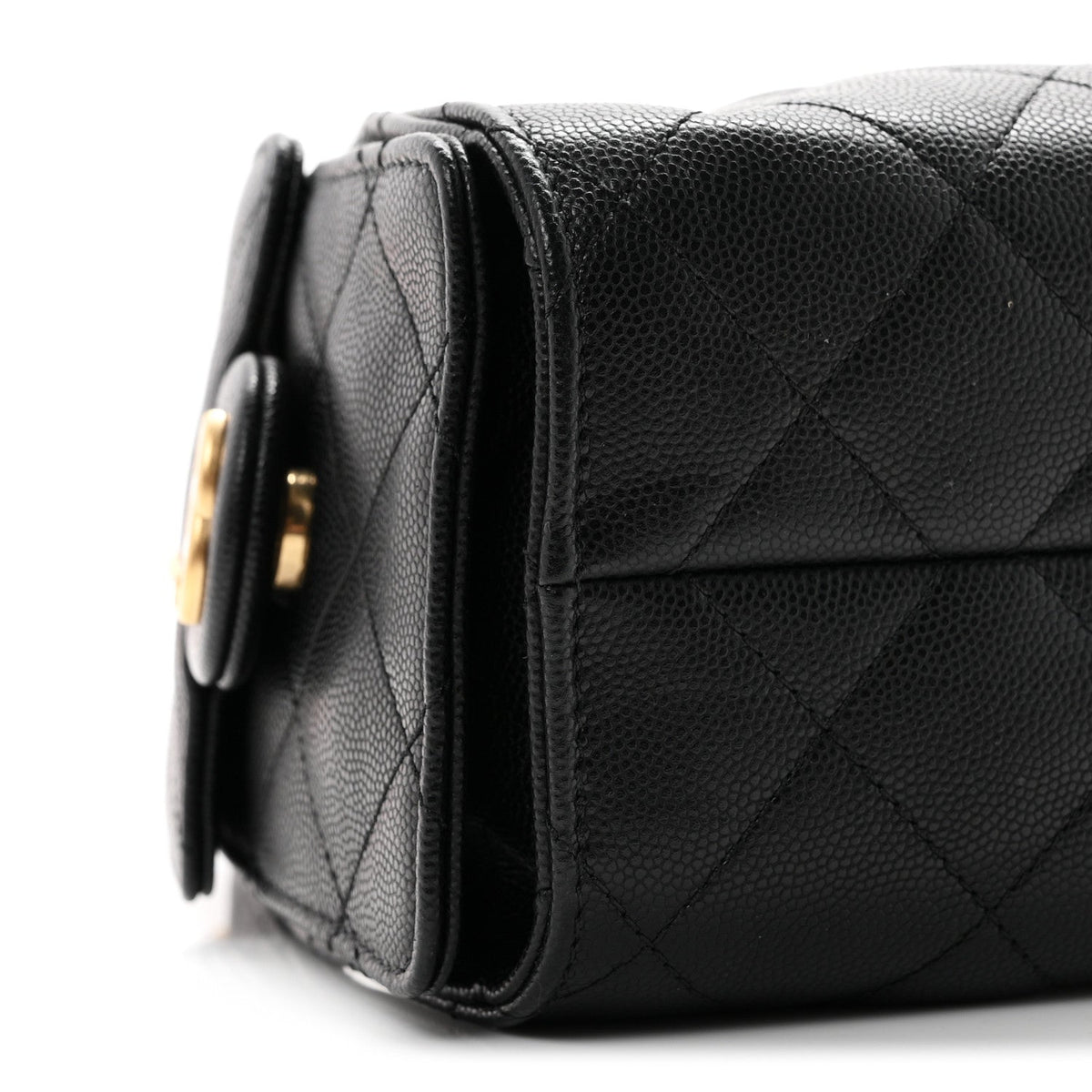 Caviar Quilted Mini Chanel 25 Handbag Black