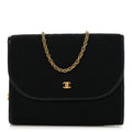 Jersey Quilted Mini Square Flap Black