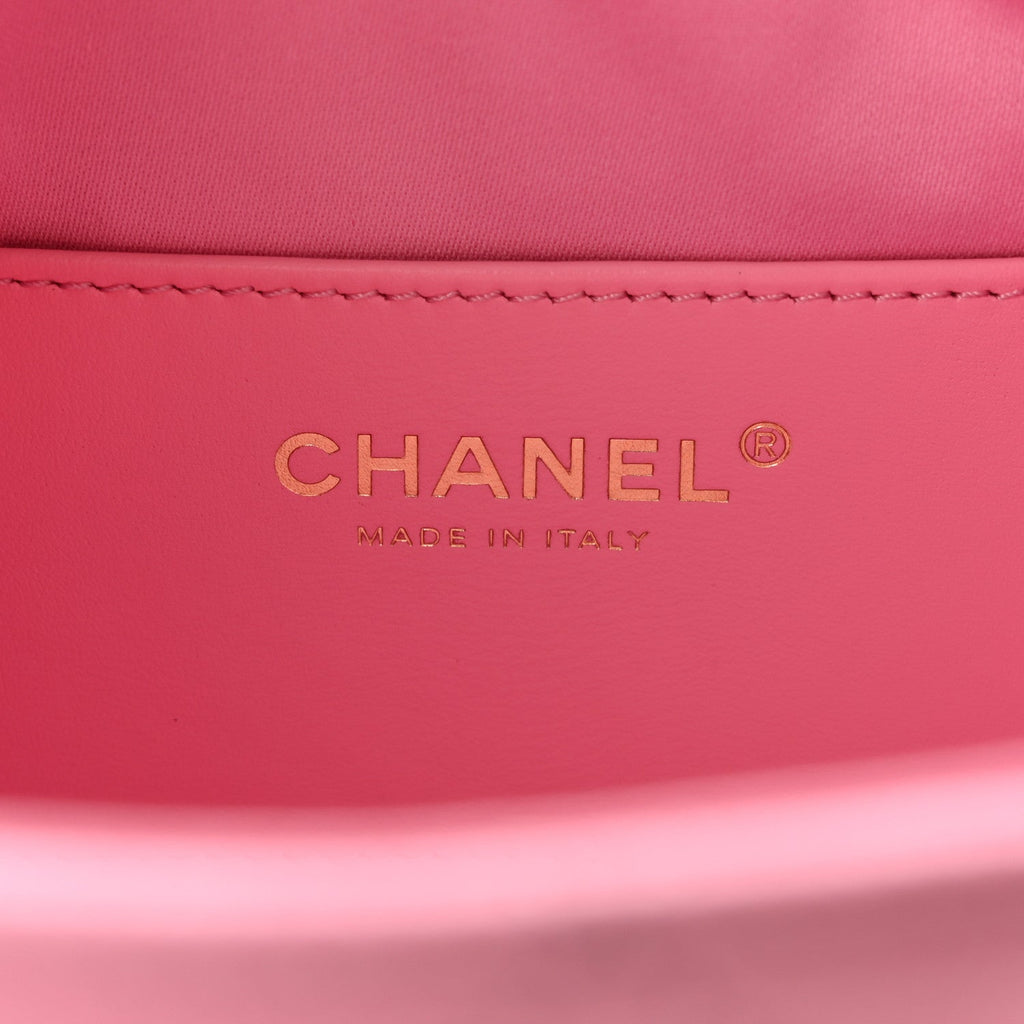 Caviar Quilted Mini Chanel 25 Handbag Pink