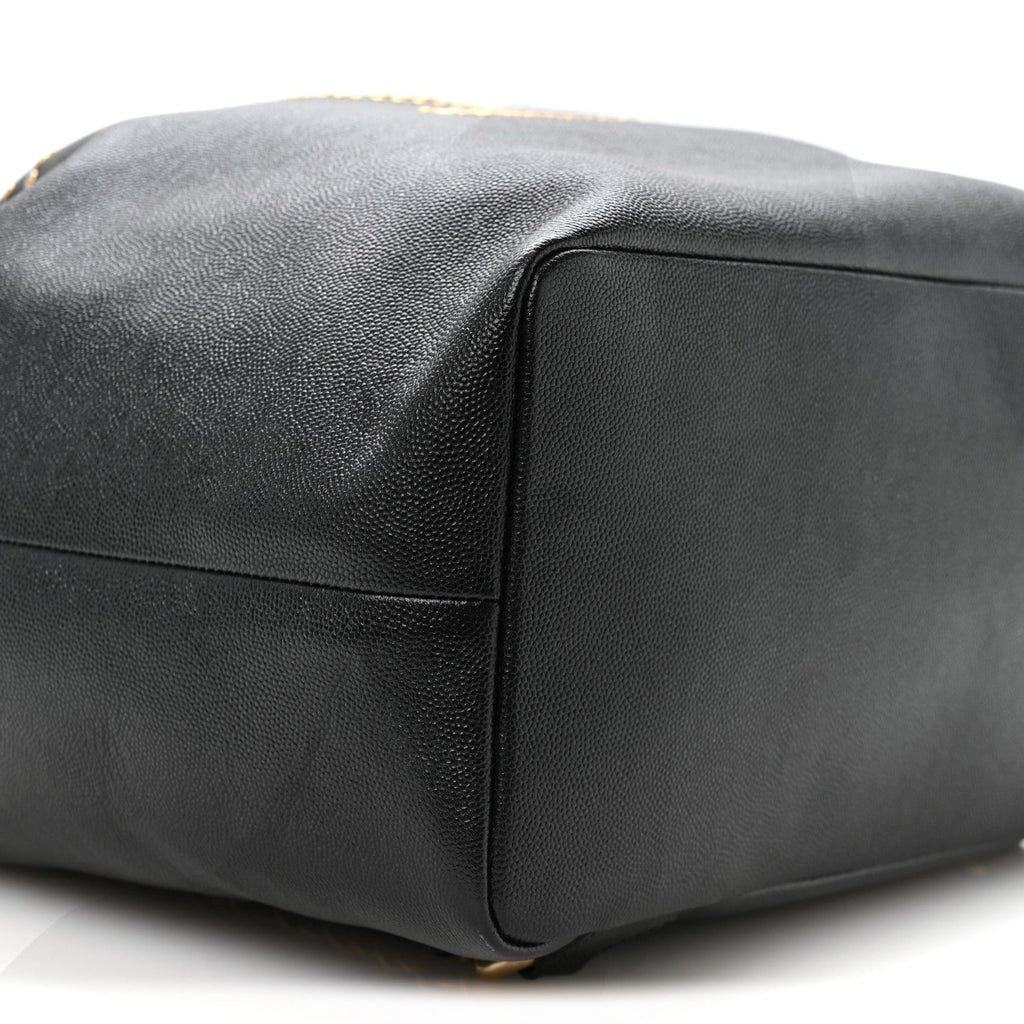 Caviar Deauville Drawstring Backpack Black