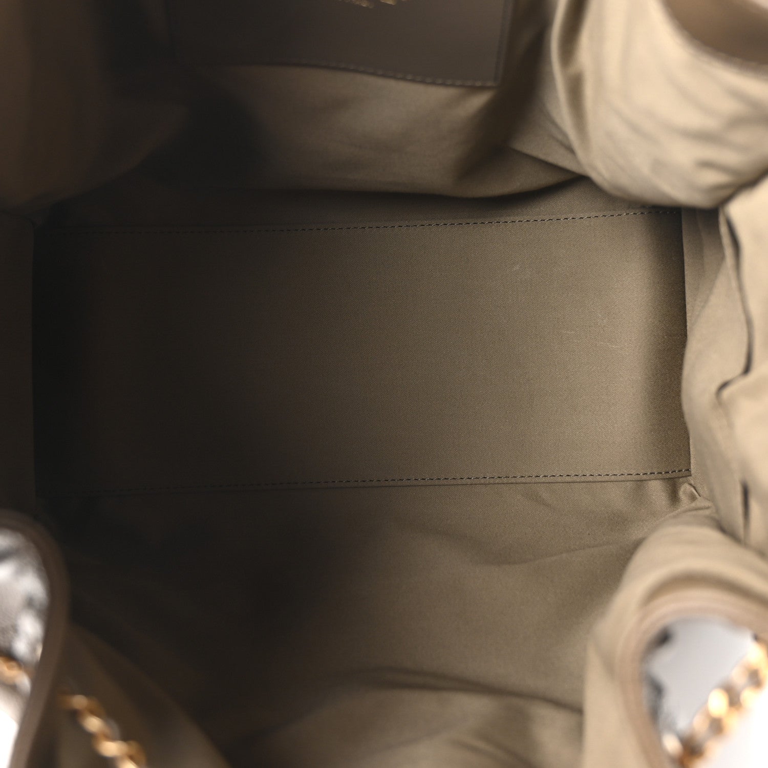 Caviar Quilted Medium Chanel 25 Handbag Dark Khaki
