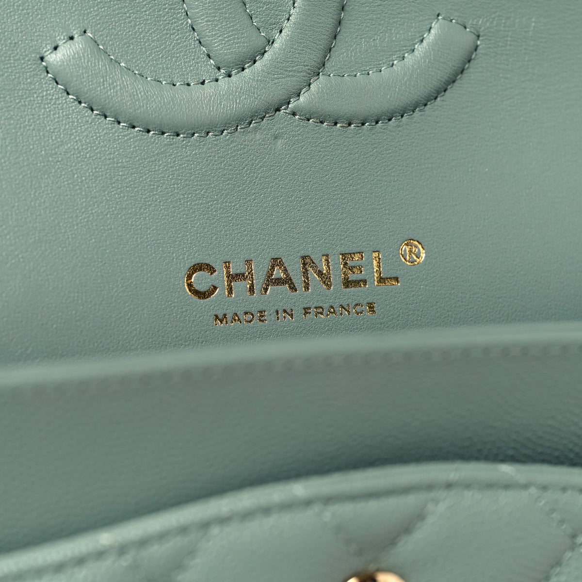 Caviar Quilted Medium Double Flap Dark Green