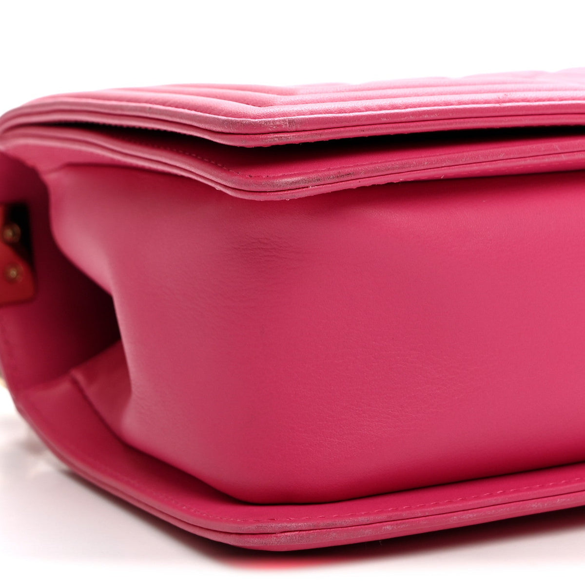 Lambskin Quilted Medium Boy Flap Pink