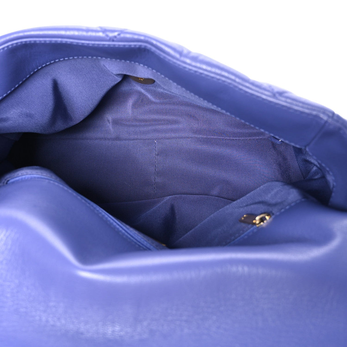 Lambskin Quilted Large Chanel 19 Flap Purple