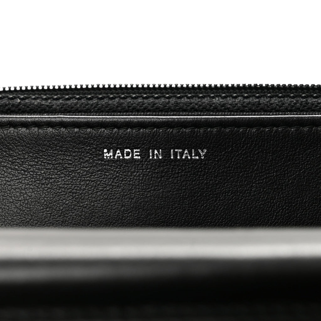 Aged Calfskin Chevron Quilted Reissue Wallet On Chain WOC So Black