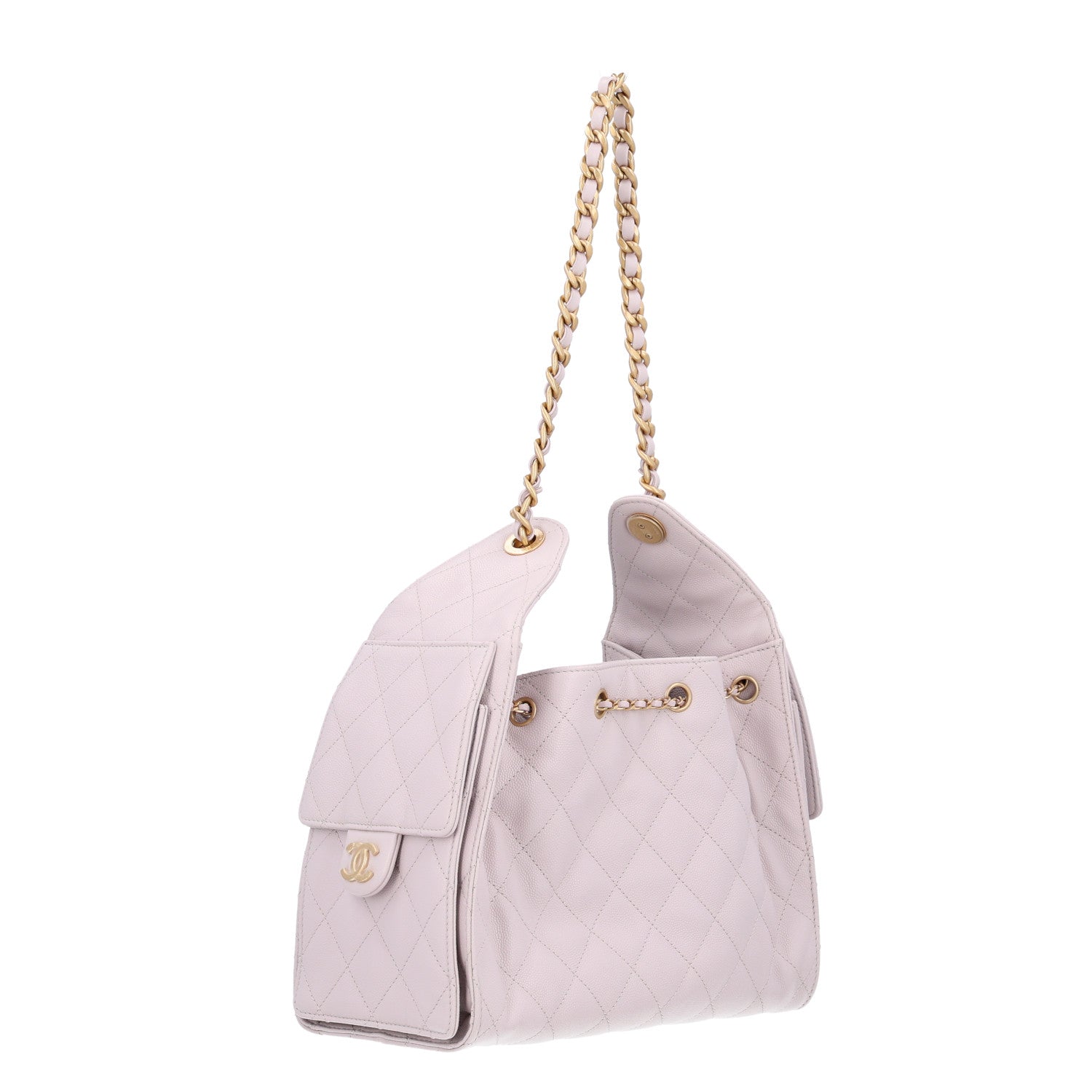Caviar Quilted Small Chanel 25 Handbag Lilas Lilac