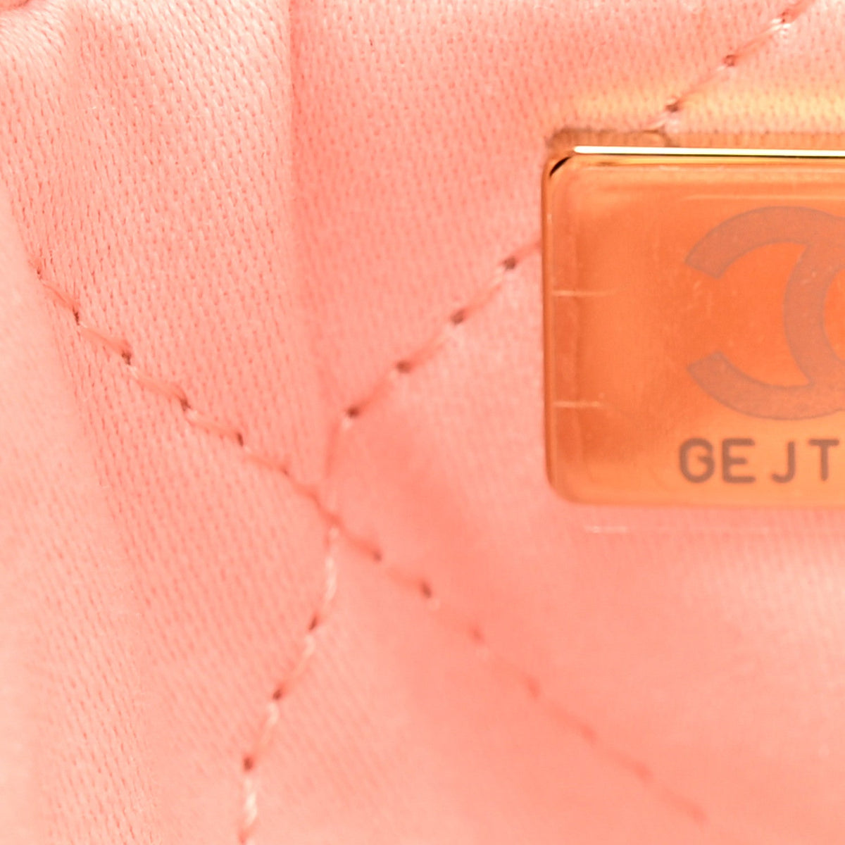Shiny Calfskin Quilted Mini Chanel 22 Light Pink
