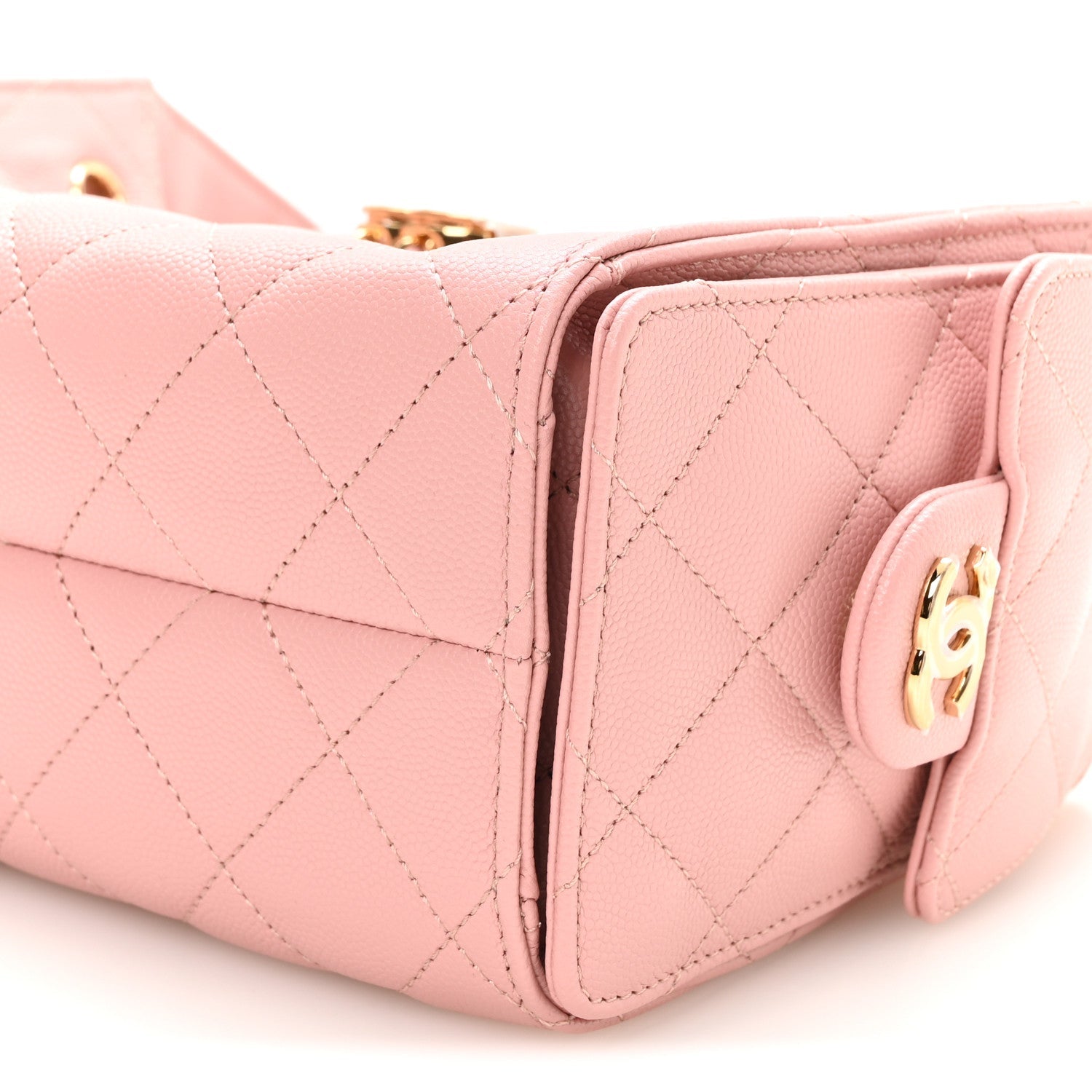 Caviar Quilted Mini Chanel 25 Handbag Pink