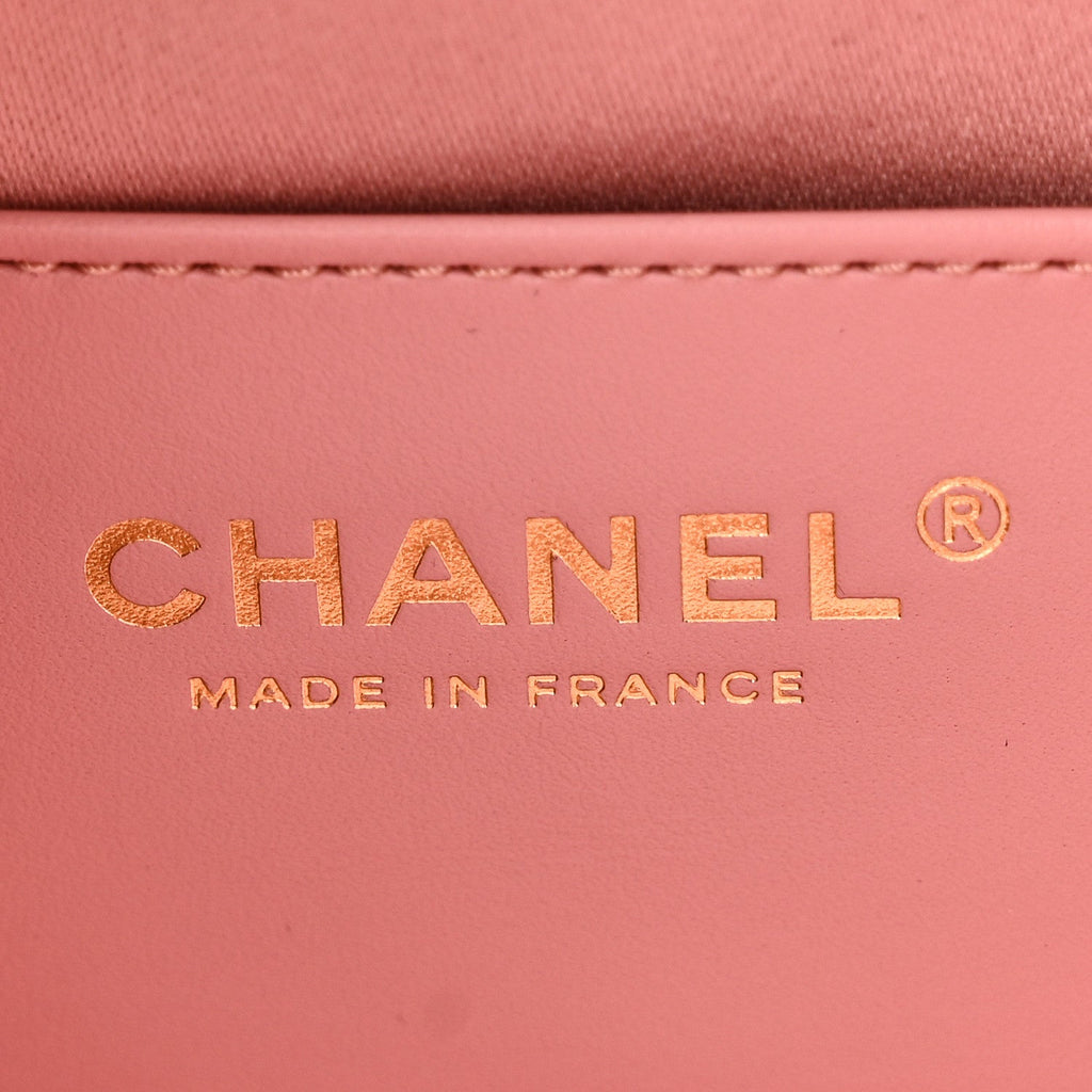 Caviar Quilted Mini Chanel 25 Handbag Pink