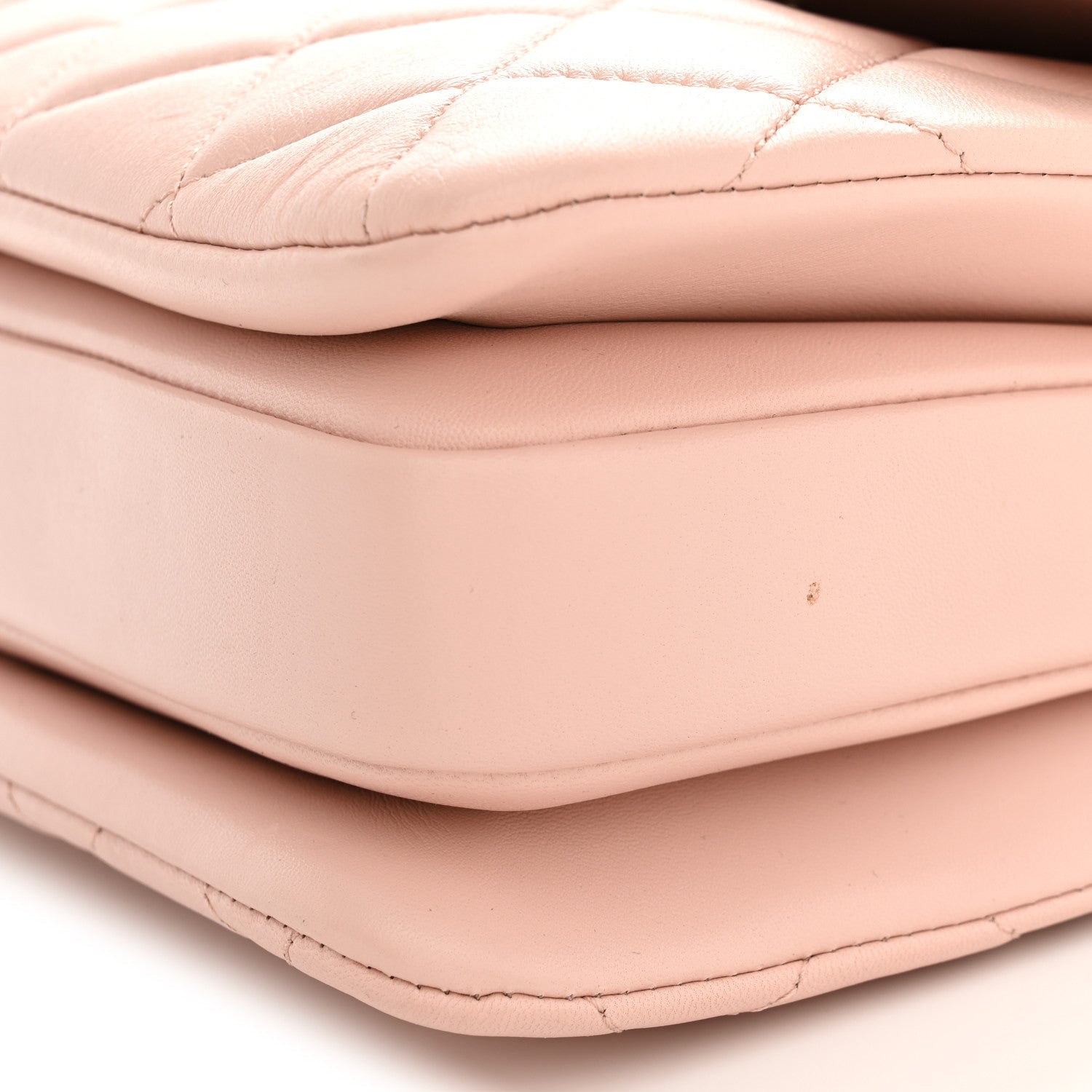 Lambskin Quilted Small Trendy CC Dual Handle Flap Bag Light Beige Light Pink