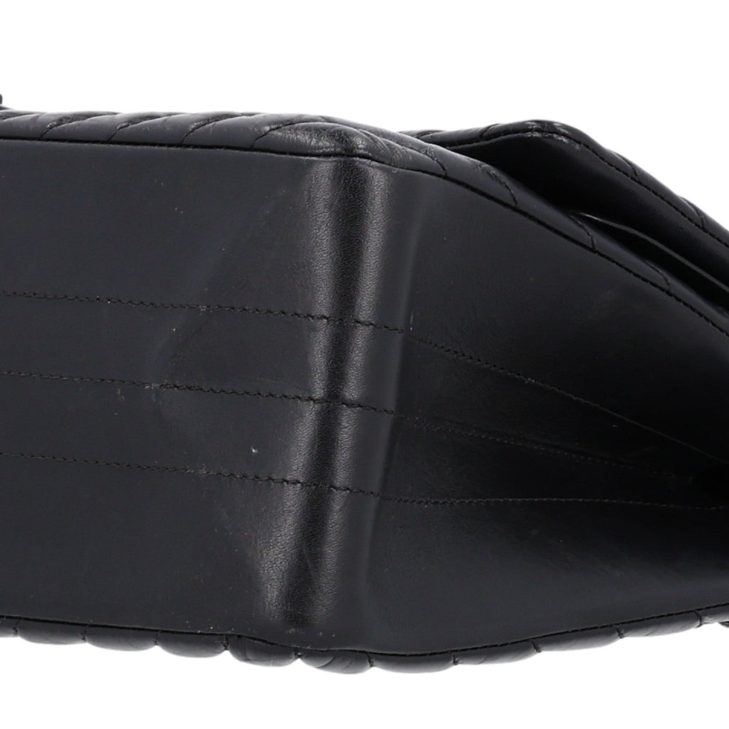 Aged Calfskin Chevron Quilted 2.55 Reissue 227 Flap So Black