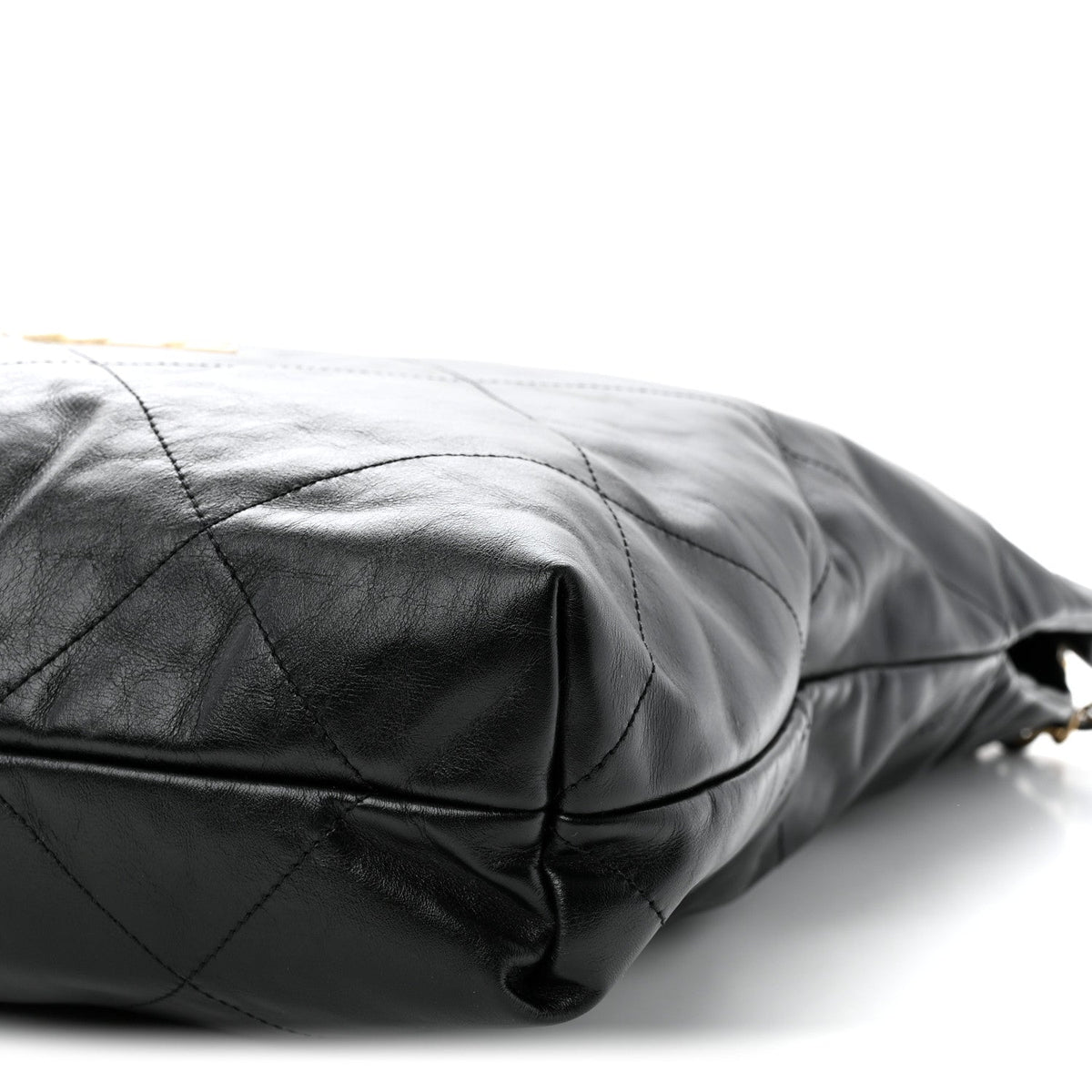 Calfskin Quilted Chanel 22 Black