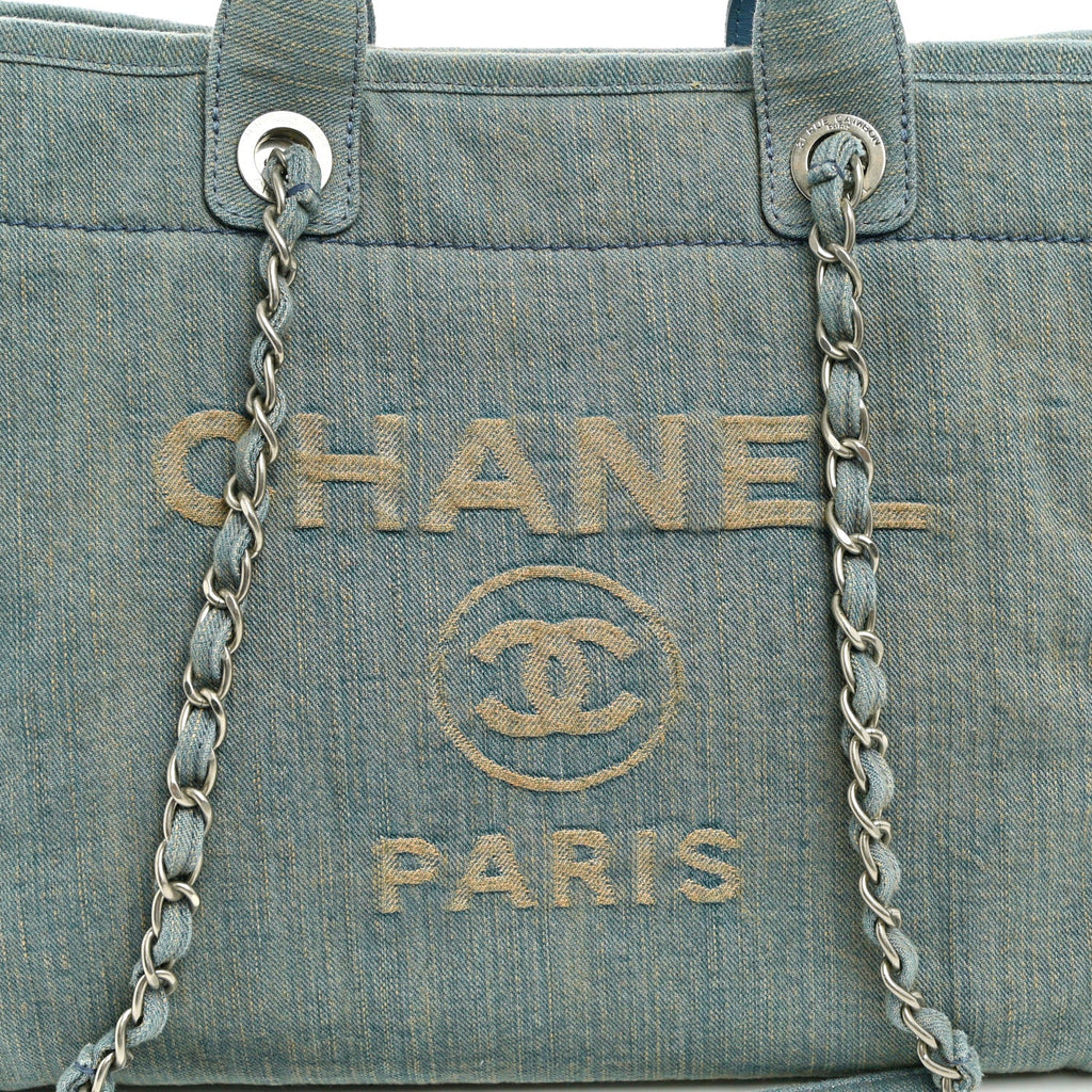 Denim Medium Deauville Tote Light Blue