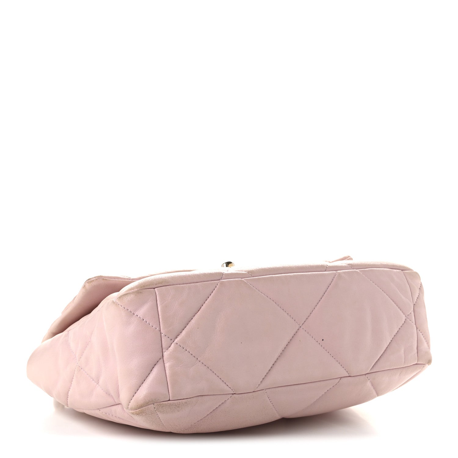 Lambskin Quilted Large Chanel 19 Flap Light Pink