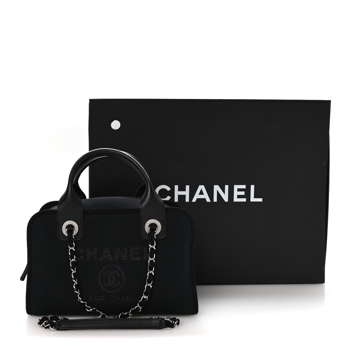 Mixed Fibers Deauville Bowling Bag Black