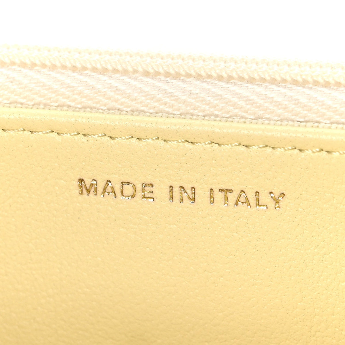 Lambskin Quilted CC Camellia Crush Wallet on Chain WOC Light Yellow