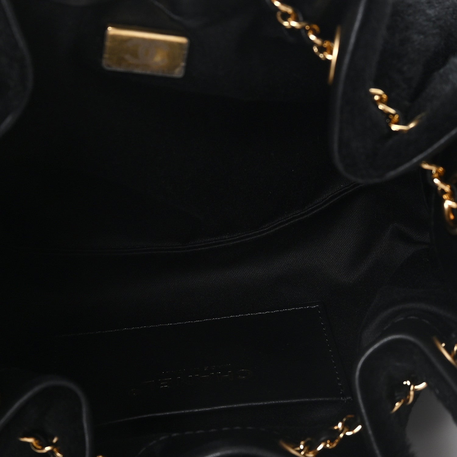 Pony Hair Mini Chanel 25 Handbag Black