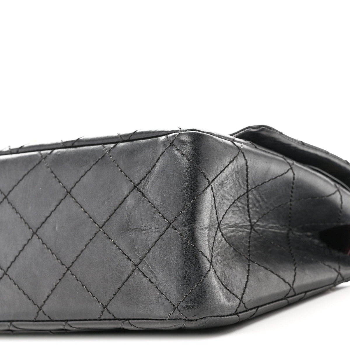 Aged Calfskin Quilted 2.55 Reissue 226 Flap Black