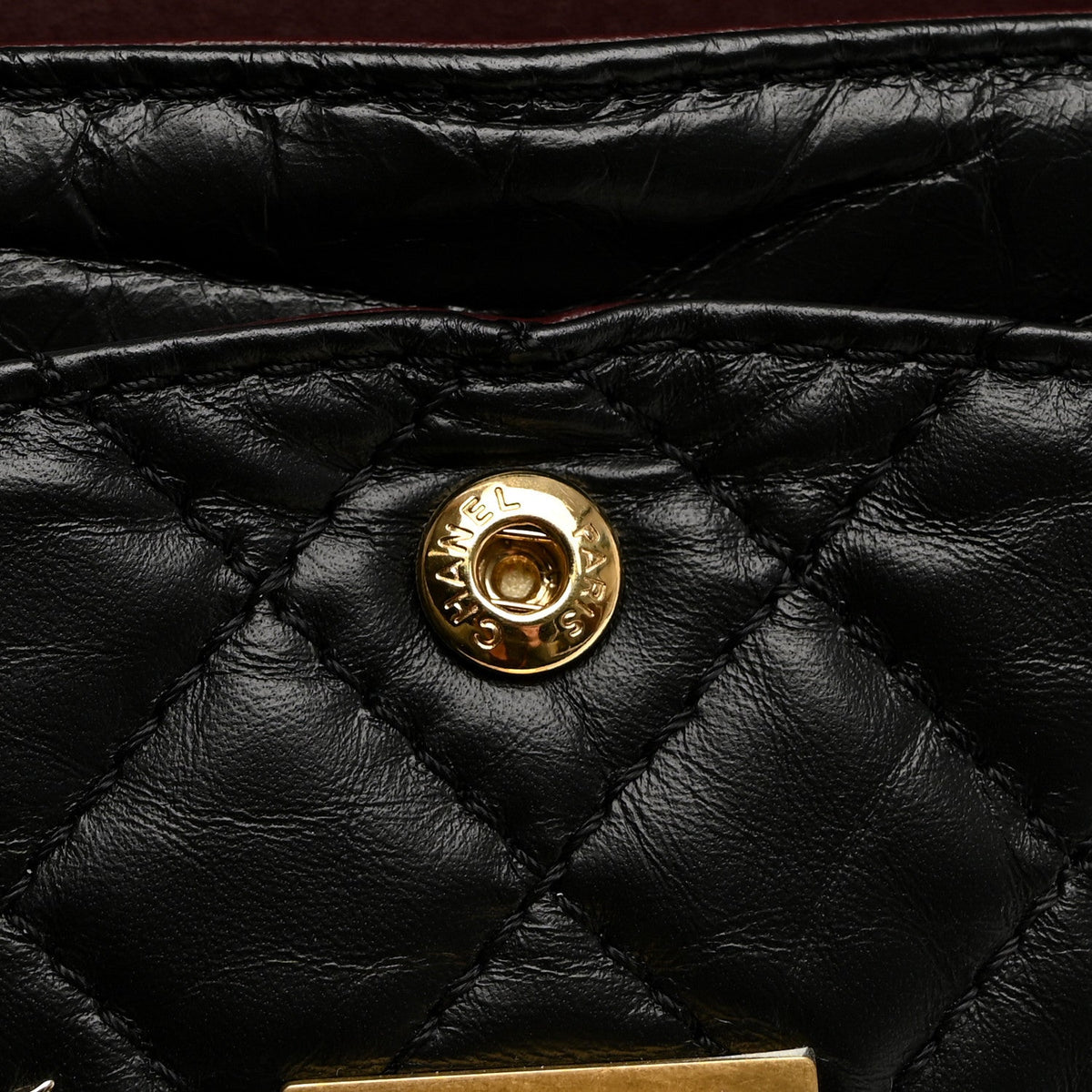 Aged Calfskin Lucky Charms 2.55 Reissue 224 Flap Black
