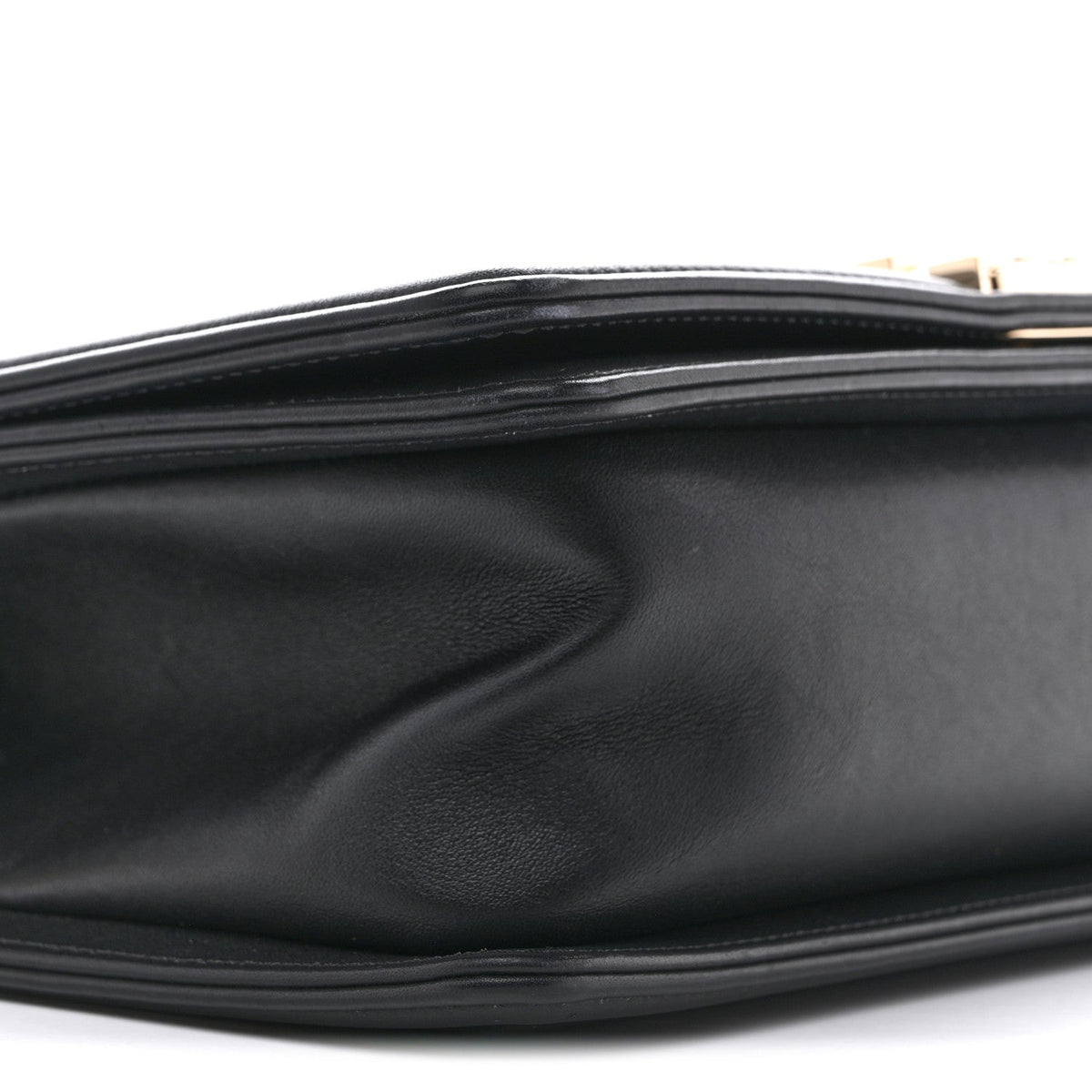 Calfskin Braided Medium Boy Flap Black