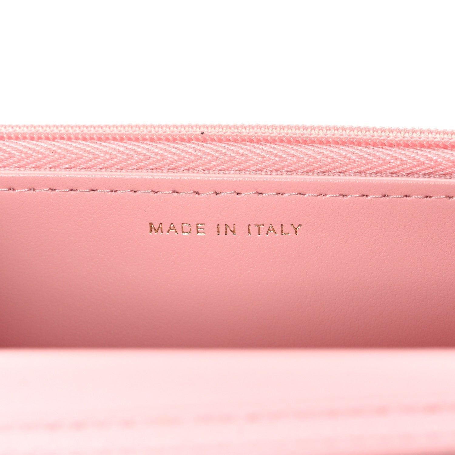 Shiny Lambskin Quilted CC Slide Wallet On Chain WOC  Light Pink