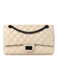 Aged Calfskin Quilted 2.55 Reissue 225 Flap White