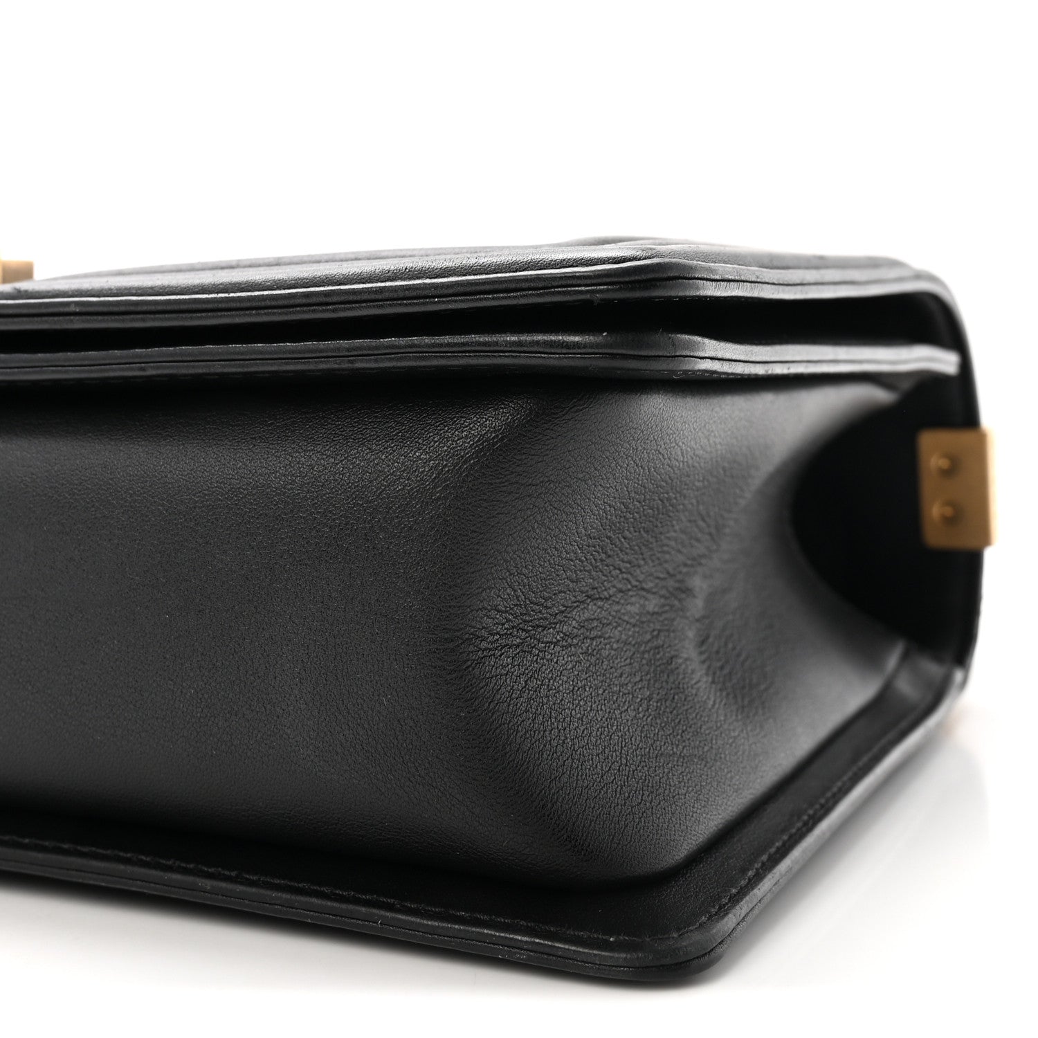 Calfskin Quilted New Medium Boy Flap Black